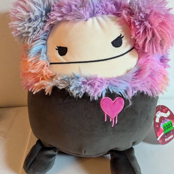 NWT 12" Frumpy Bigfoot Goth Girl Squishmallows Halloween Plush Yeti Error Face - Picture 14 of 14